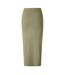 Jupe Mi-longue Femme Vert Lichen Foncé Pieces-2