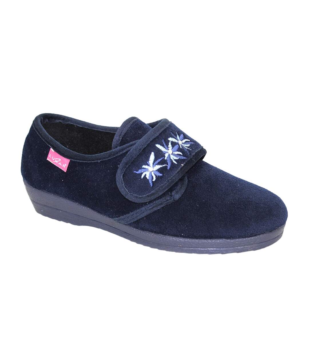 Chaussons Paula Femme Bleu Marine Blanc Lunar-1