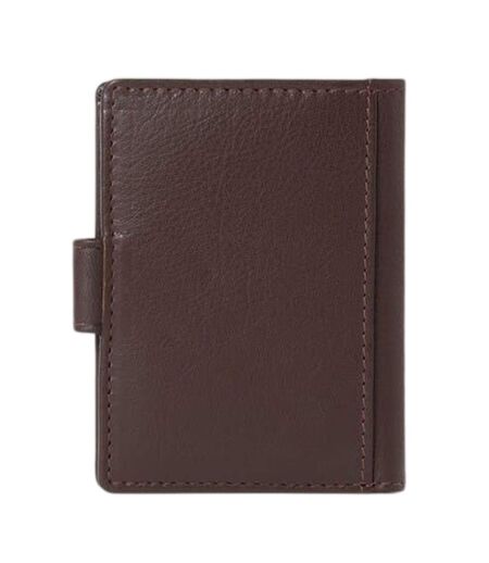 Wesley Leather Card Holder One Size Chocolate Brown Osprey