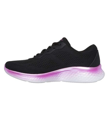 Womens/ladies skech-lite pro-stunning steps trainers black/purple Skechers