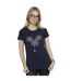 Disney Femme/Les femmes - T-shirt en coton avec tête de toile d'araignée Mickey Mouse (Bleu marine) - UTBI33529-2