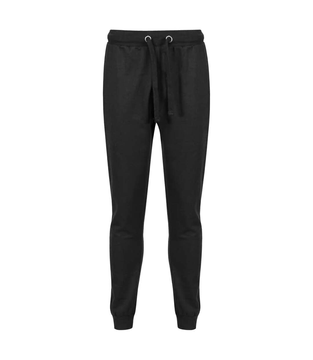 Mens Cuffed Ankle Jogging Bottoms Black Iron Mountain-2