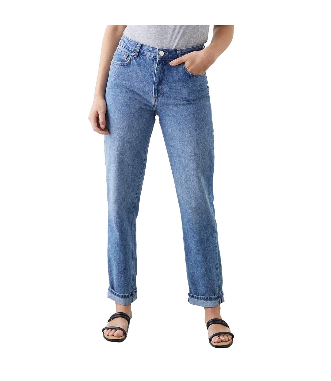 Jean femme bleu semi-délavé Dorothy Perkins