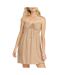 Robe marron à carreaux femme billabong so dainty-1