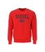 Sweat rouge homme diesel felpa - l-1