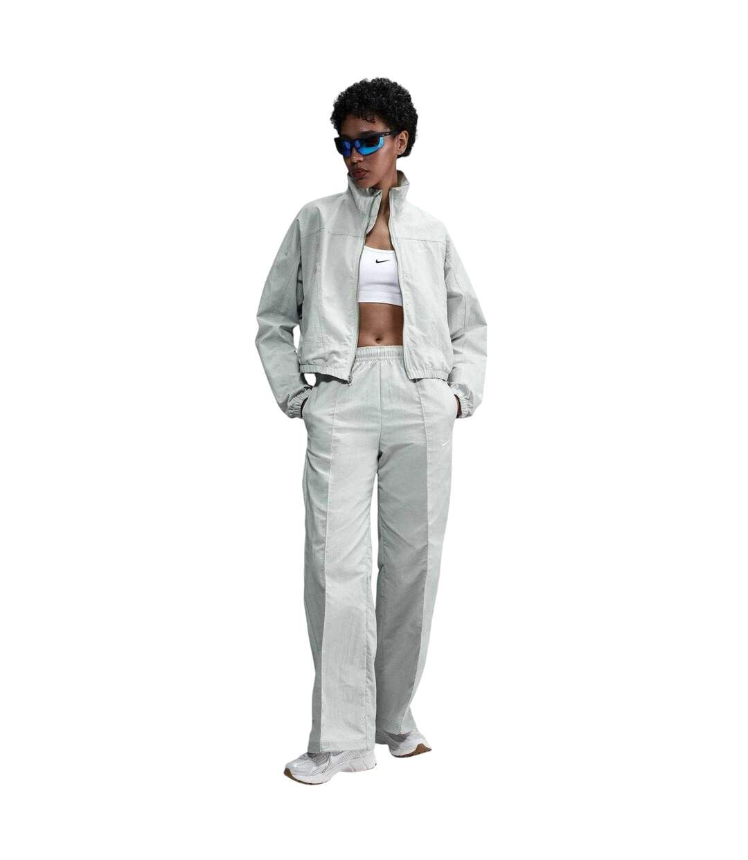 Pantalon De Jogging Nsw Femme Argenté Clair Blanc Nike-1