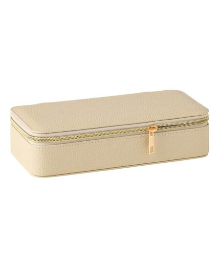 Boîte à Bijoux Avec Miroir Ericka 24cm Beige