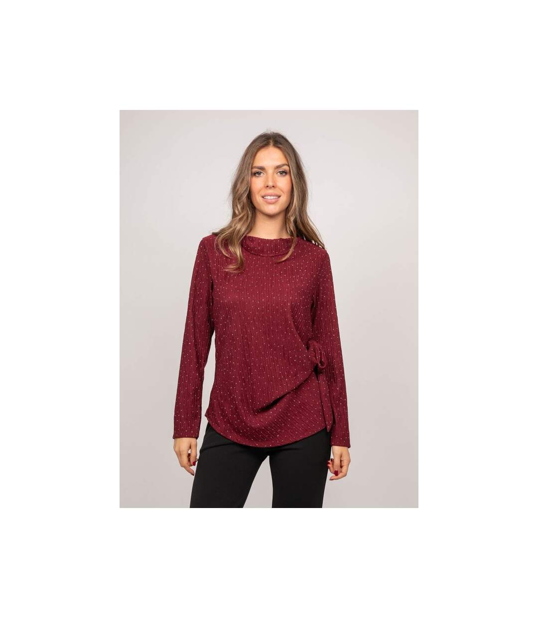 Top strass plissé noeud FARIE - Dona X Lisa-1