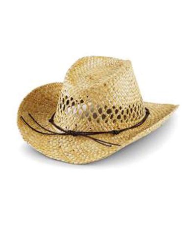 Chapeau Paille naturelle - beige - B735 - taille unique - mixte homme femme