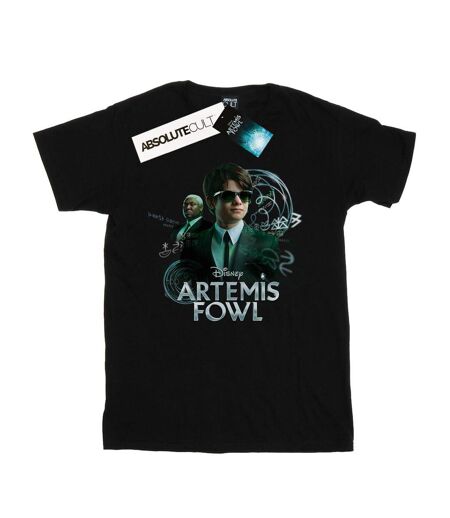 Disney Femme/Les femmes Artemis Fowl Butler Poster Coton Boyfriend T-Shirt (Noir) - UTBI10669