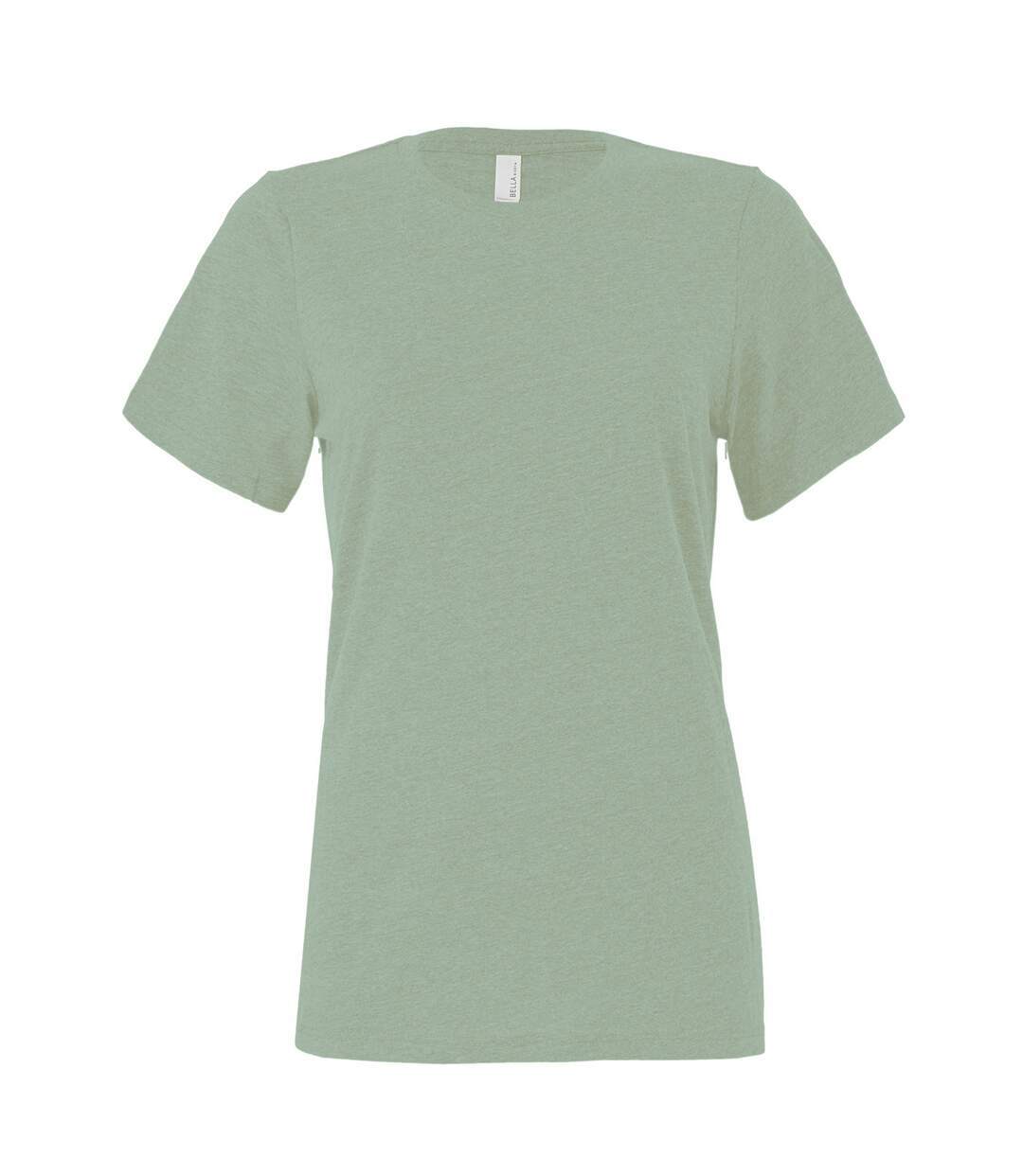 T-shirt femme vert de gris chiné Bella + Canvas-1