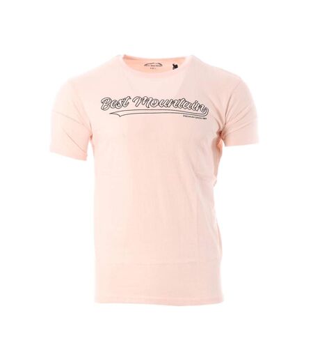 T-shirt rose homme best mountain ts07 - l