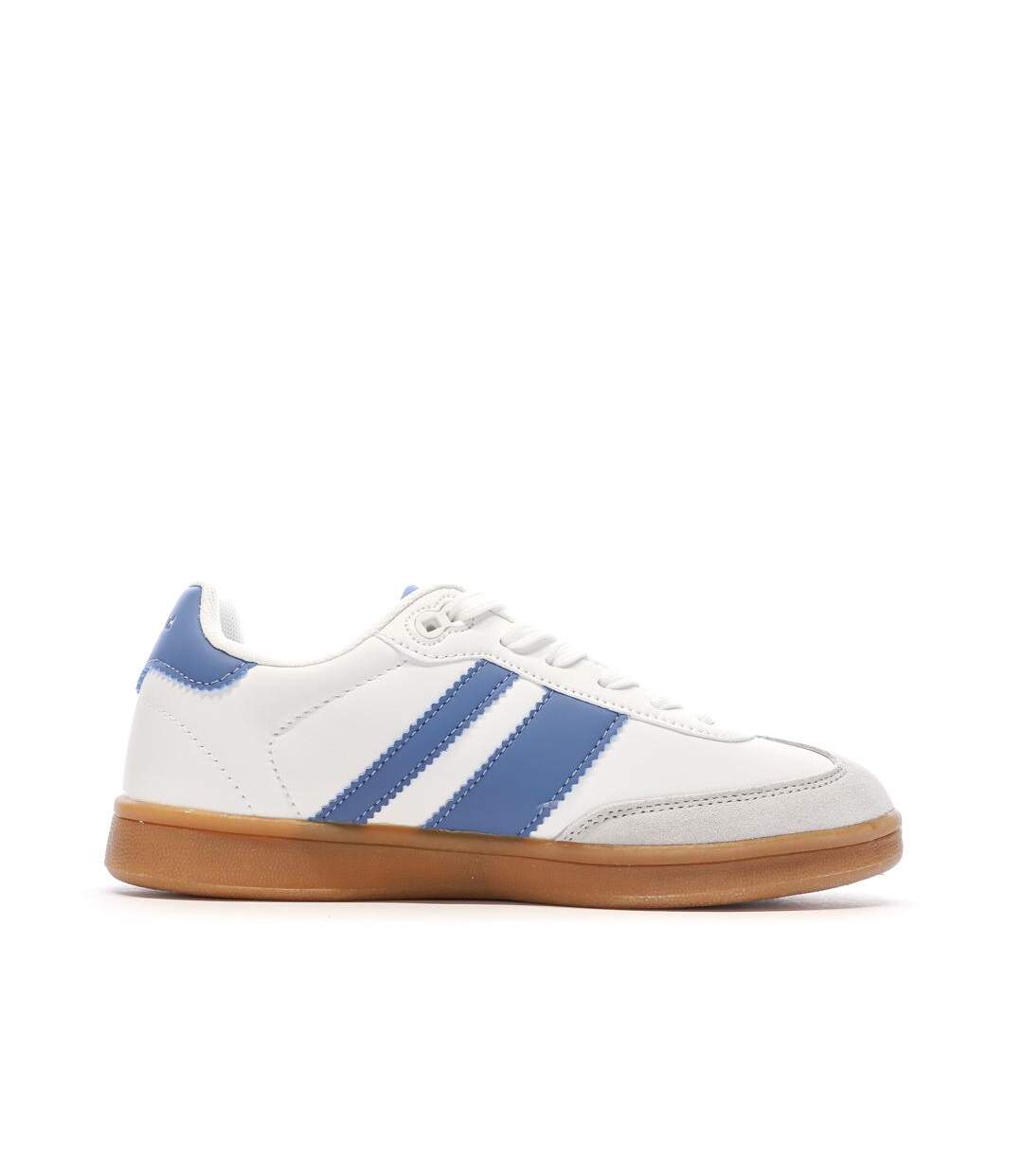 Baskets blanches/bleu femme teddy smith 120131-2