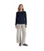 Womens/ladies akona stripe nosilife long-sleeved t-shirt blue navy Craghoppers