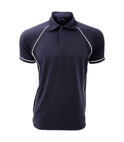 Finden & Hales Mens Piped Performance Sports Polo Shirt (Navy/White) - UTRW427