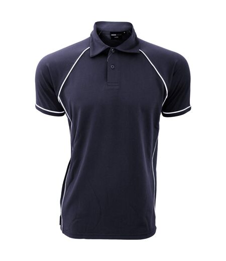 Finden & Hales Mens Piped Performance Sports Polo Shirt (Navy/White) - UTRW427