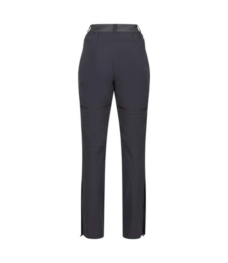 Womens/ladies mountain zip-off trousers seal grey Regatta