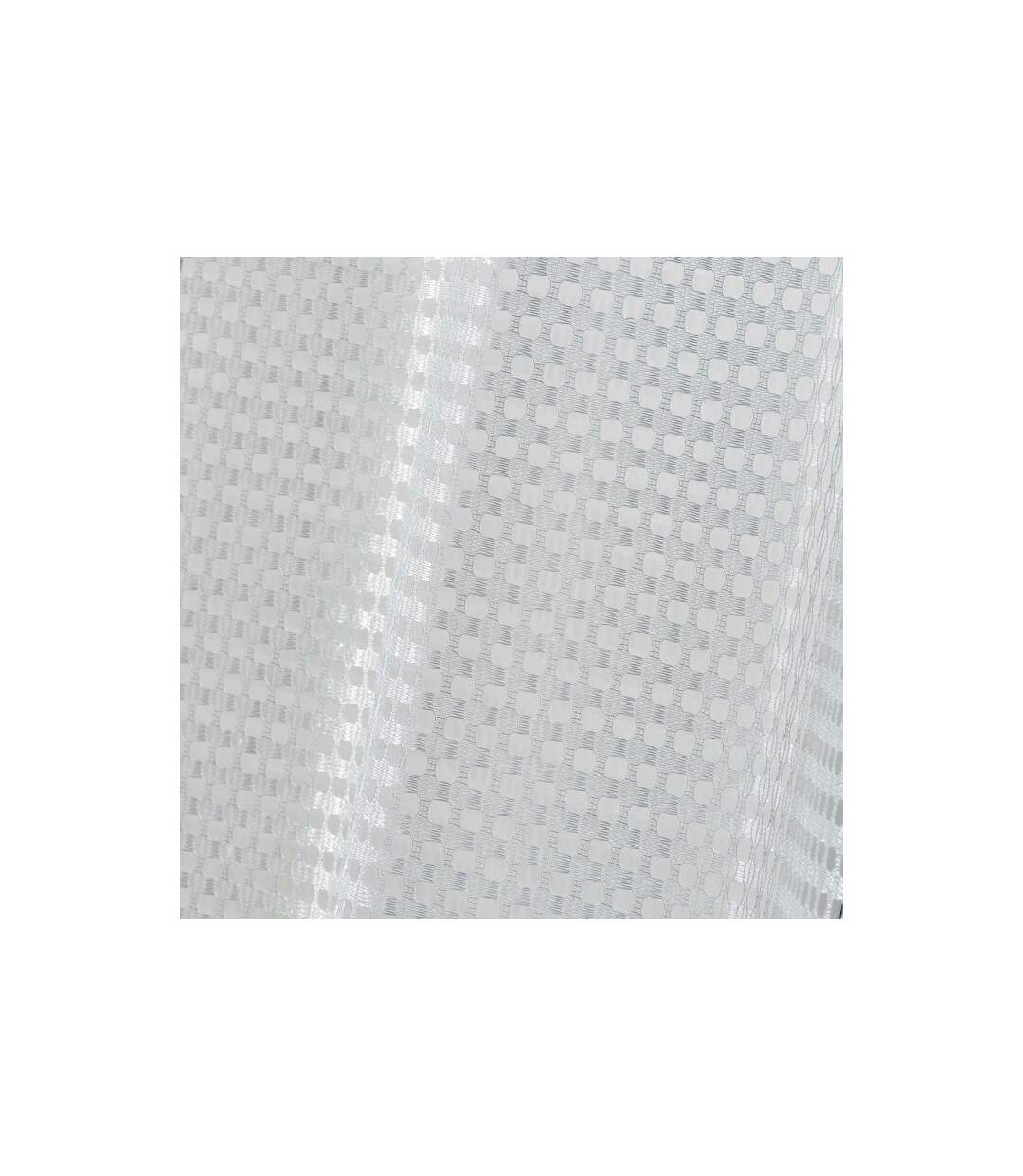 Rideau Voilage Maille Cadria 140x240cm Blanc-2