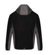 Regatta Mens Kniver Hooded Stretch Fleece (Black/Magnet Grey) - UTRG4627