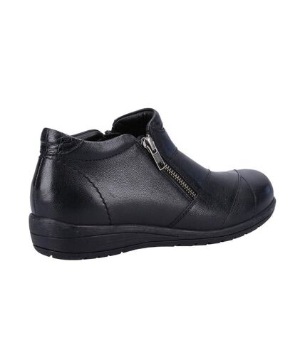 Fleet & Foster Womens/Ladies Friesan Leather Ankle Boots (Black) - UTFS10129