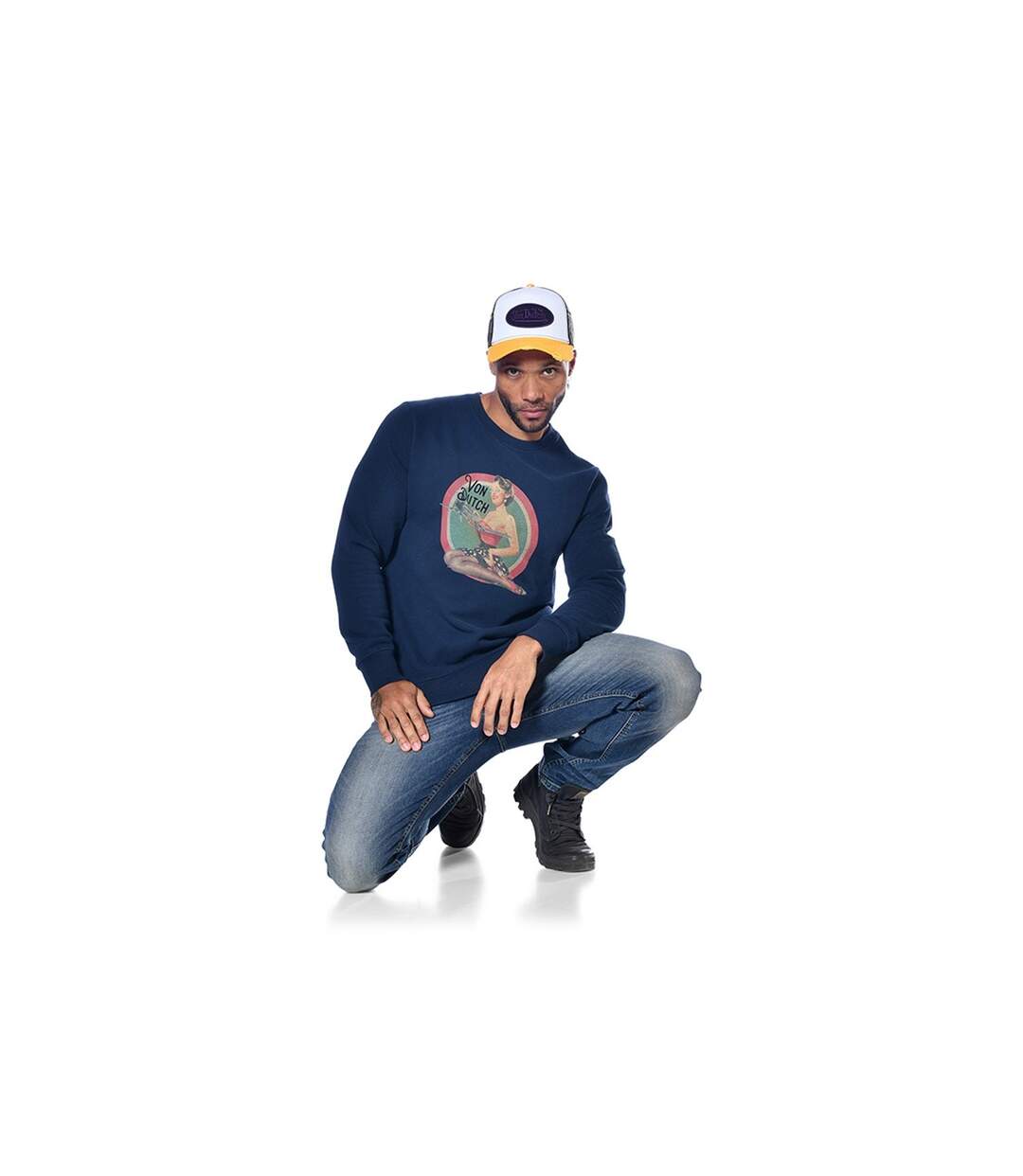 Sweat col rond homme et print Bobby Vondutch-4