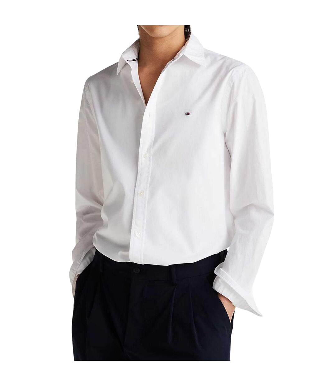 Chemise Motif/style Uni Homme Blanc Tommy Hilfiger-3