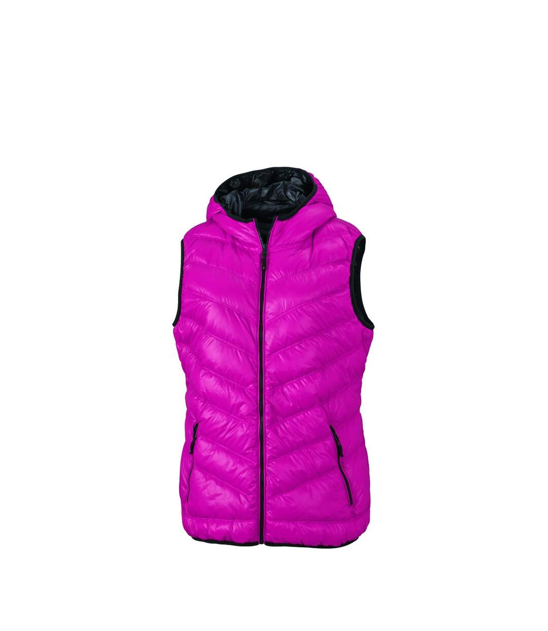 Bodywarmer duvet doudoune sans manches FEMME - JN1061 - rouge magenta