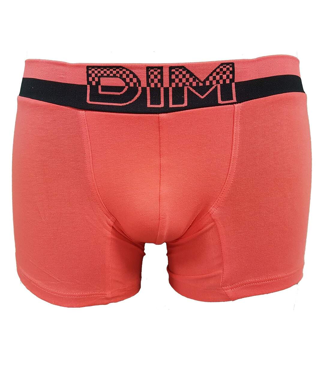 Boxer DIM Homme en coton stretch ultra Confort -Assortiment modèles photos selon arrivages- Pack de 2 Boxers Noir/Rouge Soft Touch