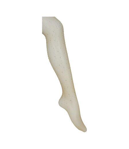 Collant Motif/style Strass Femme Beige Fiestas Guirca
