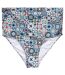 Bas De Maillot De Bain Motif/style Carreau Chara Femme Bleu Marine Panos Emporio-1