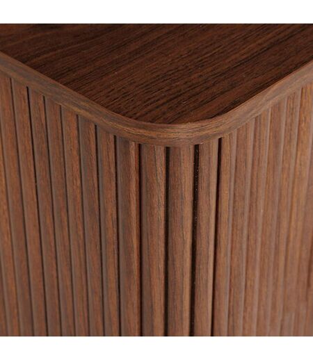 Buffet 2 portes effet noyer WANY - Marron