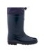 Bejo - Bottes de pluie KAI - Enfant (Bleu sarcelle mat / Saphir foncé) - UTIG1689-3