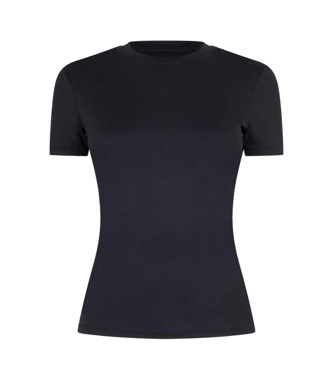 Womens/ladies Polyamide T-shirt Black USA Pro-2