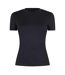 Womens/ladies Polyamide T-shirt Black USA Pro-2