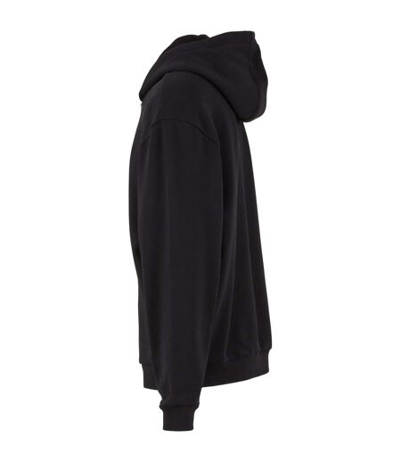 Mens Loose Full Zip Hoodie Black Build Your Brand