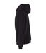 Mens Loose Full Zip Hoodie Black Build Your Brand-3