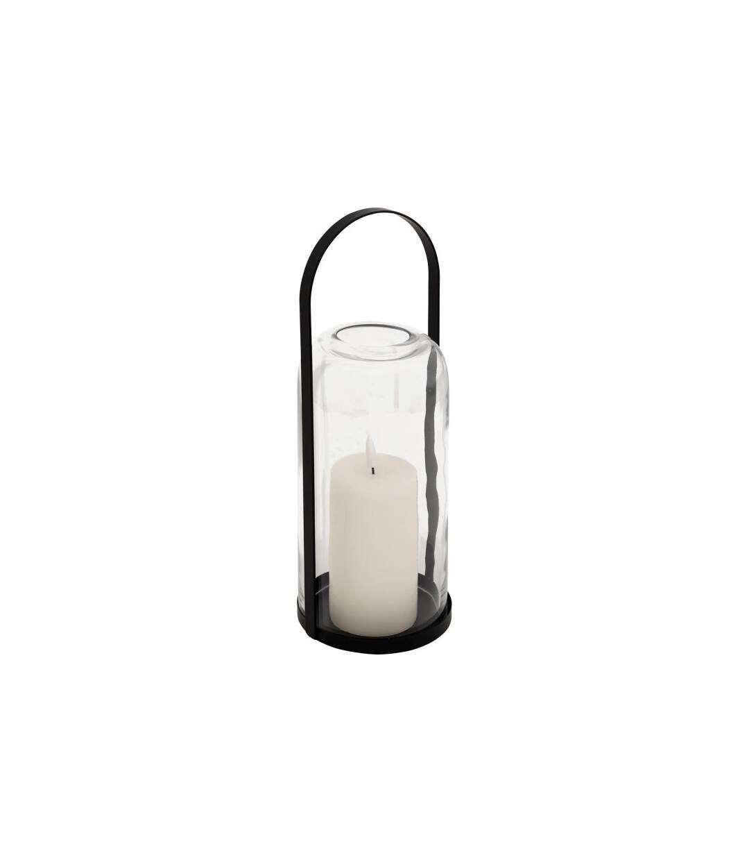 Lanterne LED en Verre Jako 35cm Noir-1