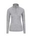 Mountain Warehouse Womens/Ladies Merino Wool Zip Neck Thermal Top (Gray) - UTMW917