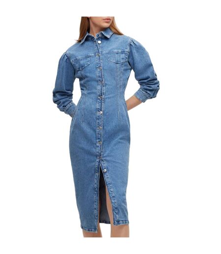 Womens/ladies Gesina Denim Dress Blue Hugo