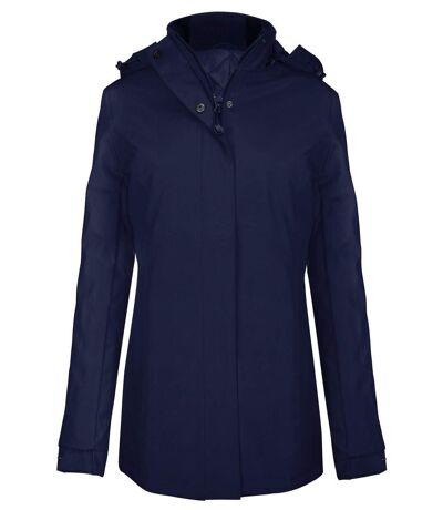 Parka à capuche - Femme - K6108 - bleu marine