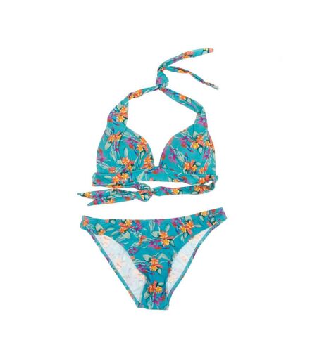 Maillot de bain 2 pièces turquoise femme sun project 2121 - taille 4