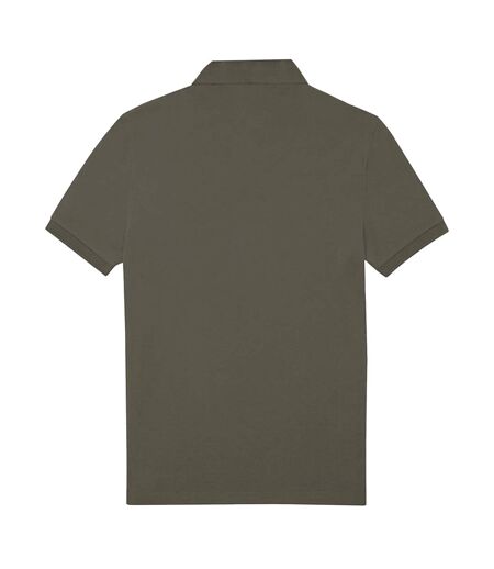 Mens Polo Shirt Camo Green B&C