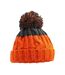 Bonnet D'apres-vente Unisexe Pour Adultes Orange Gris Foncé Beechfield-2
