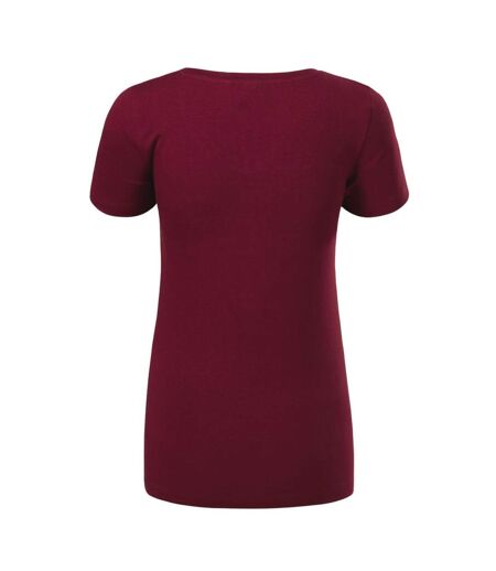T-shirt Action Femme Bordeaux Malfini