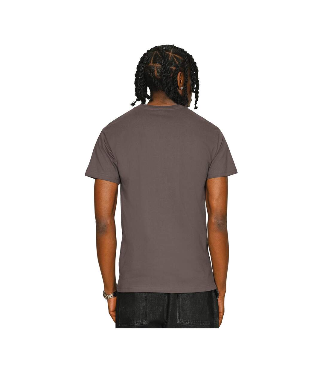 Unisex Adult Supreme Organic Combed T-shirt Taupe Casual Classics-2