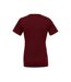 Adults unisex crew neck t-shirt maroon Bella + Canvas