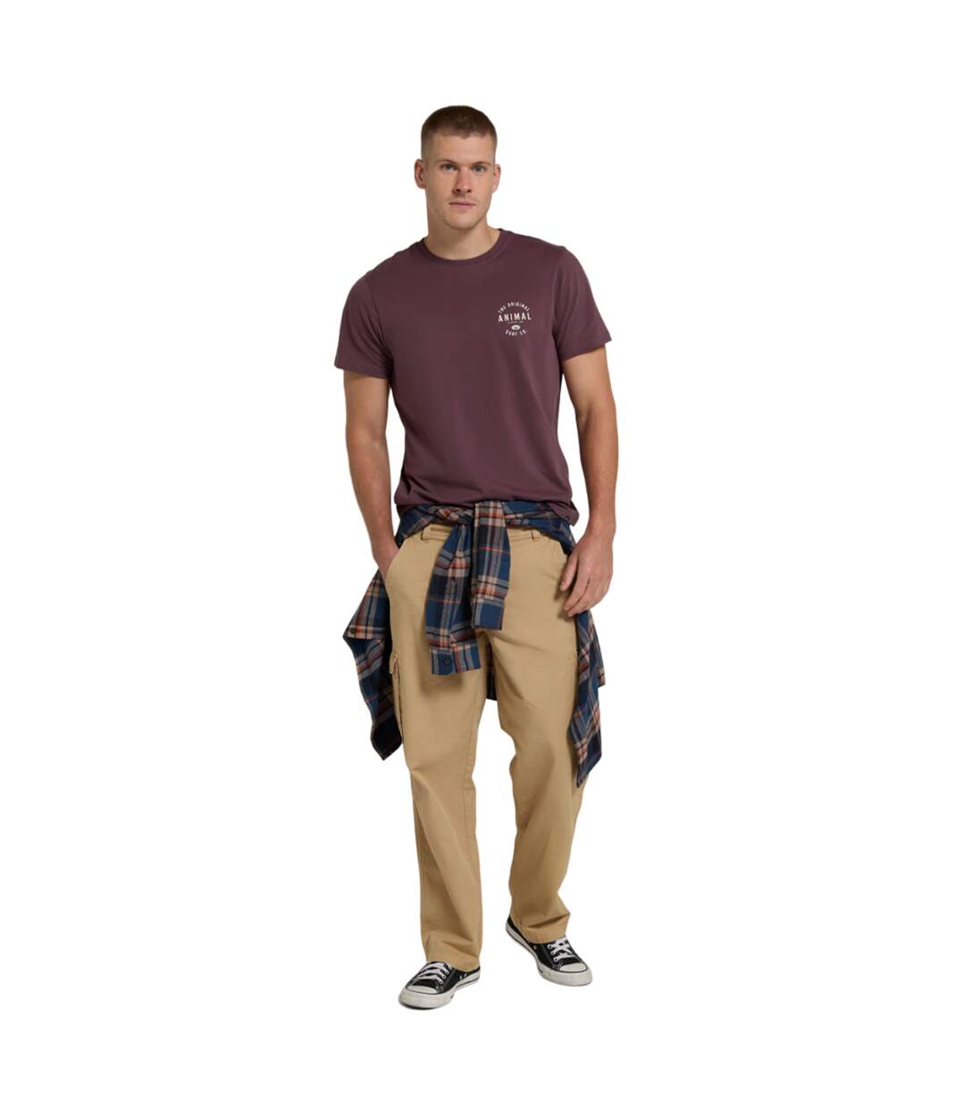 T-shirt Jacob Homme Bordeaux Animal-1