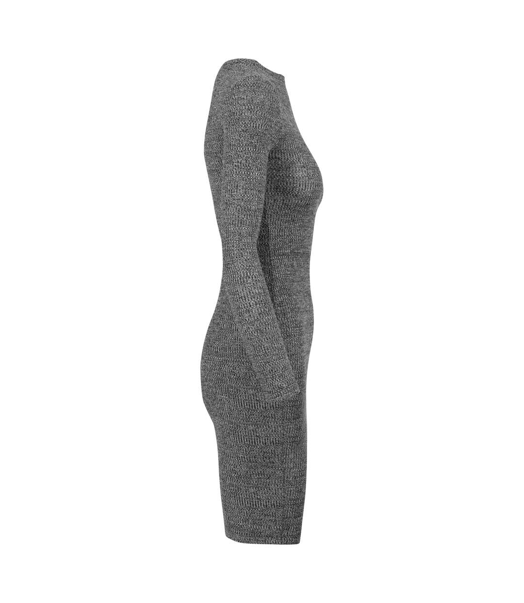 Robe Motif/style Côtelé Femme Charbon Urban Classics-4