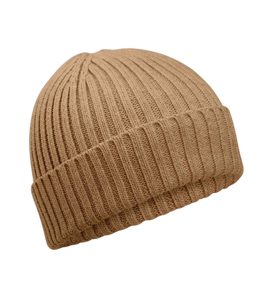 Bonnet enfant marron clair Beechfield-1