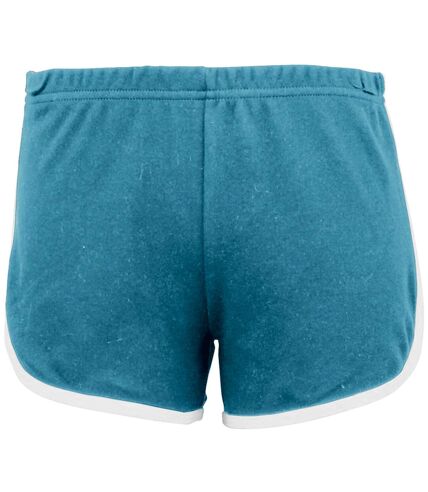 American Apparel Womens/Ladies Cotton Casual/Sports Shorts (Teal / White) - UTRW4012